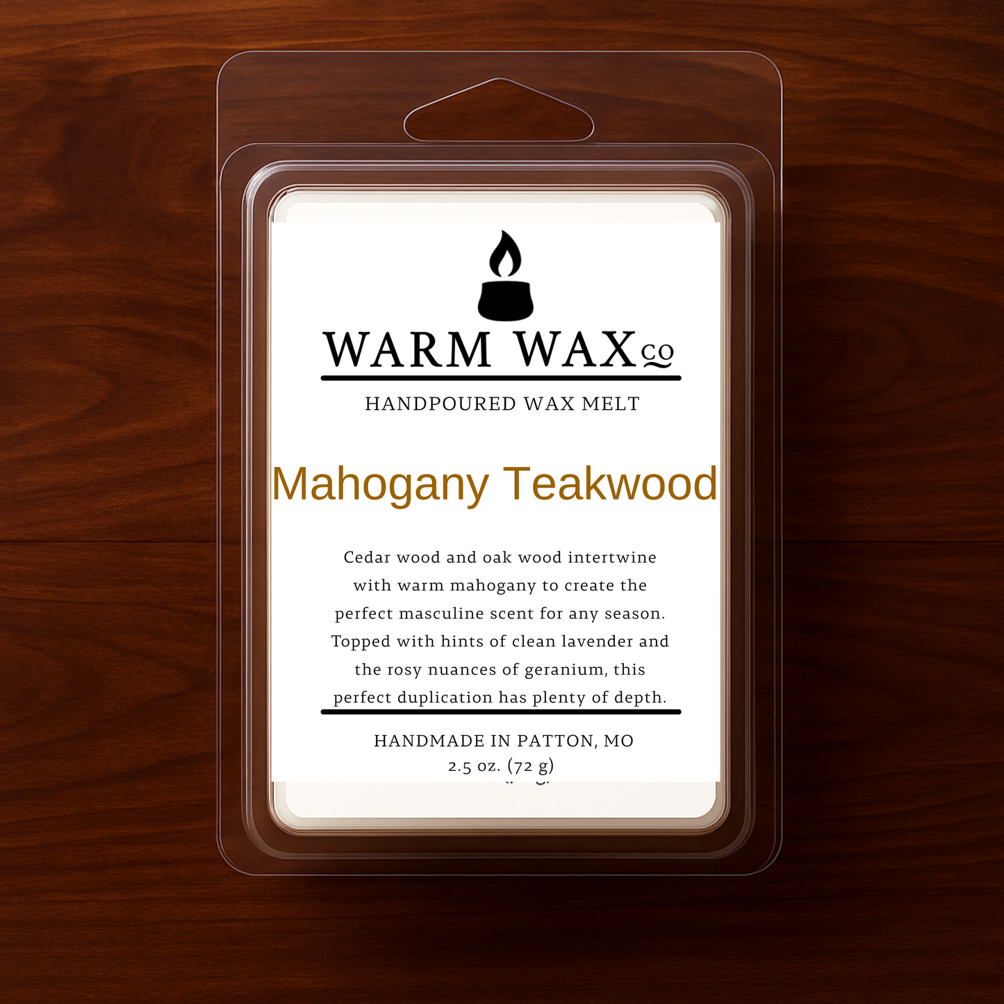 Mahogany Teakwood Wax Melt